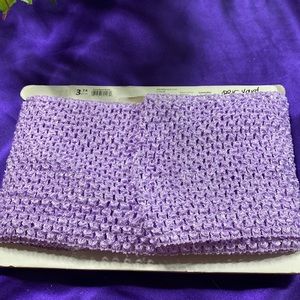 New 📌 Crochet Knit Deco Lace Lavender 3 yards